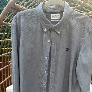 Timberland Navy and White Slim Fit Shirt